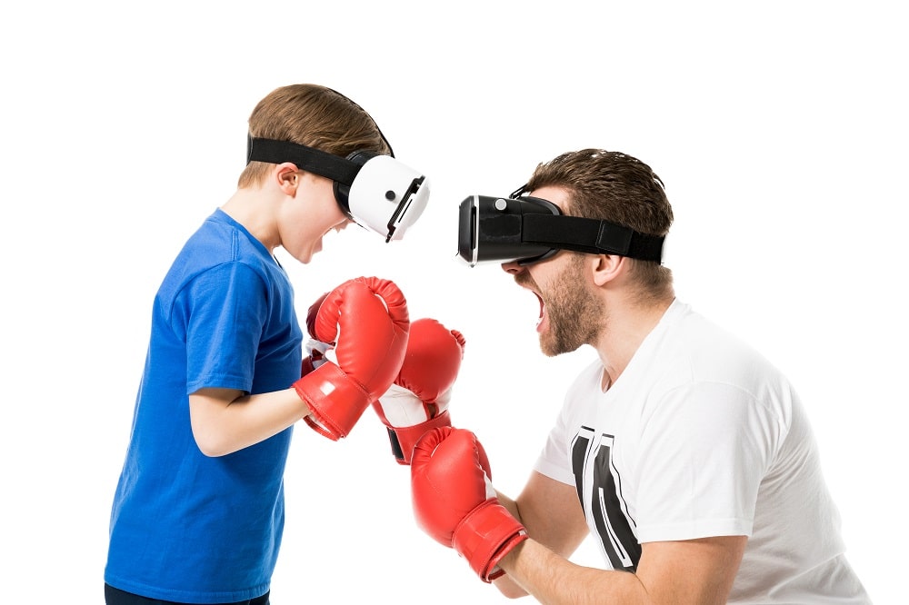 Gezellig met het gezin ervaren wat Virtual Reality mogelijk maakt